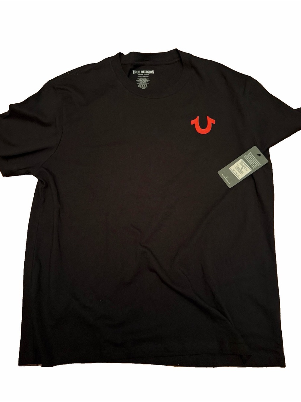 MENS TRUE RELIGION BIG BUDDHA BLACK T-SHIRT XL